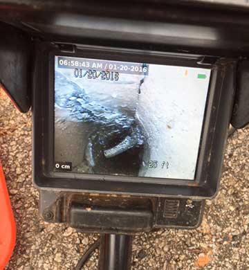 Sewer camera inspection services let us see exactly what your sewer problem is and where it is located.